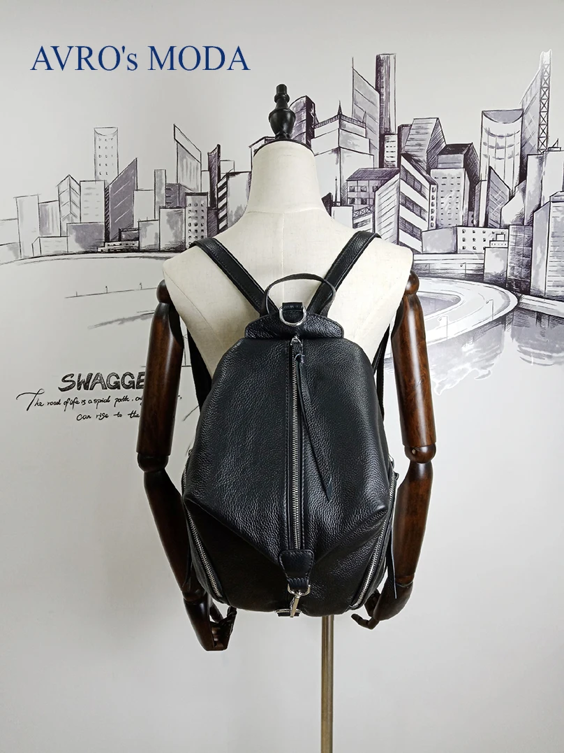 AVRO MODA рюкзак женский сумка женская женский рюкзак большой рюкзак сумки женские сумки дизайнерские натуральная кожа большая сумка сумки на плечо для женщин