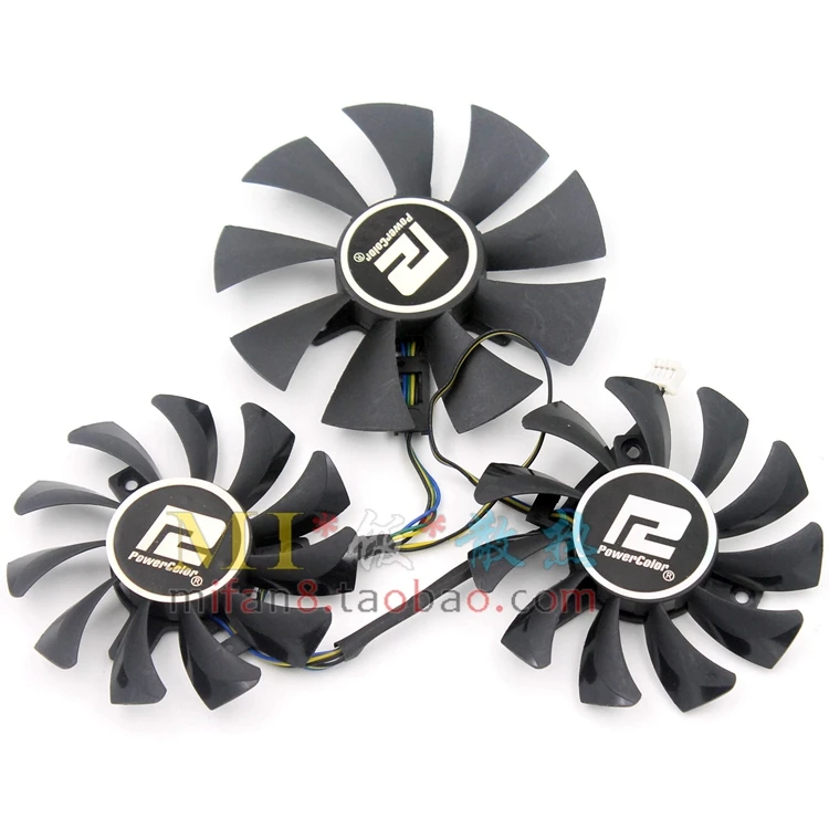 Бесплатная shiiping 3 шт./лот DEVIL GA81O2U GA91O2H R9 270x R9 370x вентилятор для видеокарты