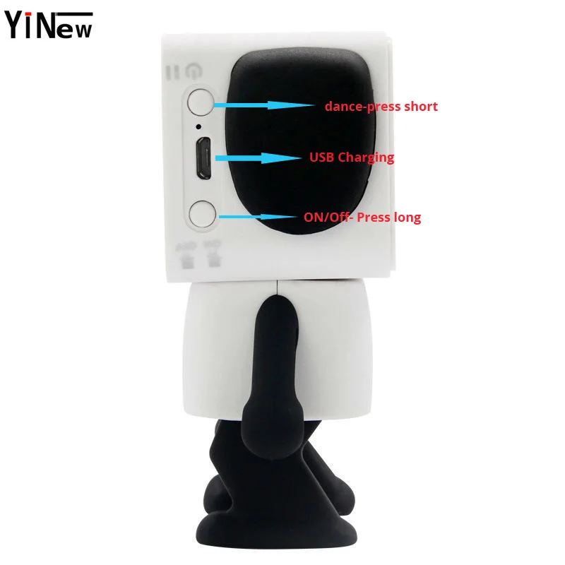 Портативный беспроводной Bluetooth динамик робот мультфильм собака Звуковая коробка