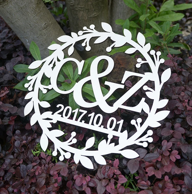 Индивидуальный Свадебный знак черный акрил индивидуальное имя невесты и девушки