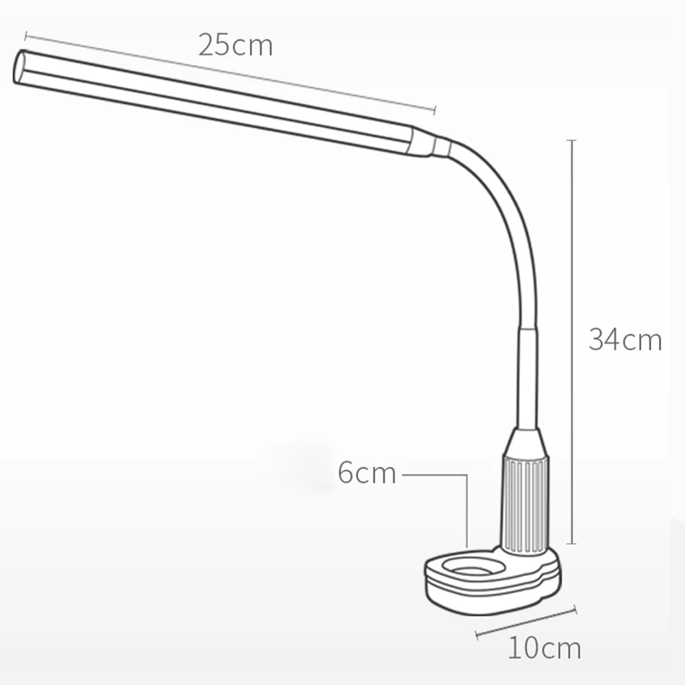 Умная Светодиодная настольная лампа с зажимом перезаряжаемая USB ночник