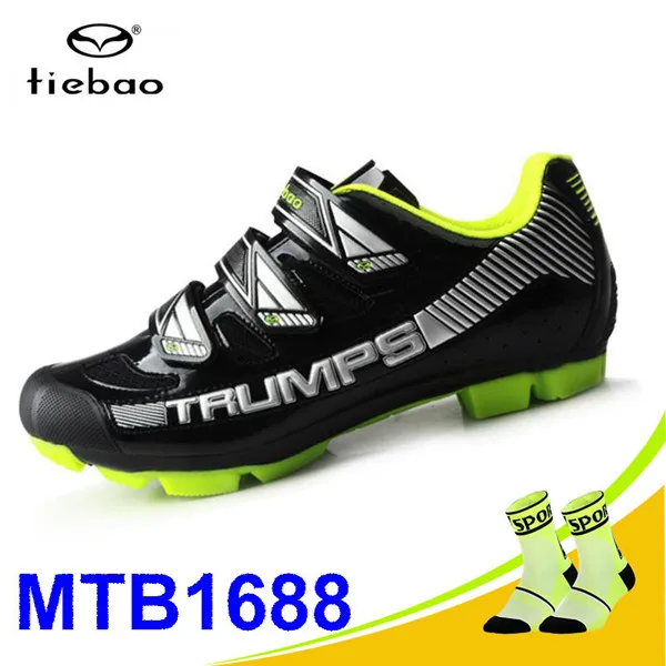 1688 MTB balck Tiebao Sapatilha Ciclismo Mtb велосипедная обувь Профессиональная Мужская дышащая велосипедная обувь велосипедная самоблокирующаяся спортивная обувь для верховой езды - Цвет: 1688 MTB balck