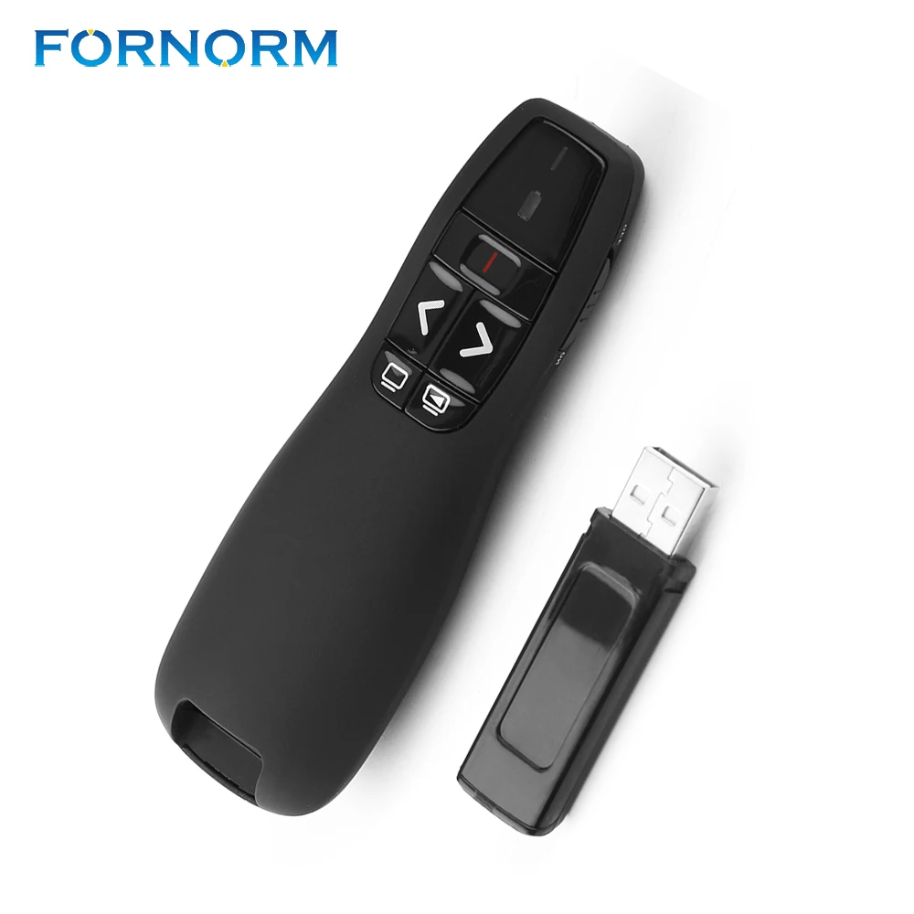 FORNORM 2,4 ГГц беспроводной Презентер Powerpoint PPT Clicker Презентация дистанционное управление ручка с USB RF Частотный приемник