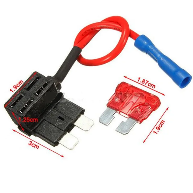 Standard 12 В автомобильный держатель предохранителя Add-a-circuit TAP Adapter Micro/Mini/standard ATM, APM Blade Авто Предохранители с 10А лопастной автомобильный предохранитель с держателем - Цвет: Standard