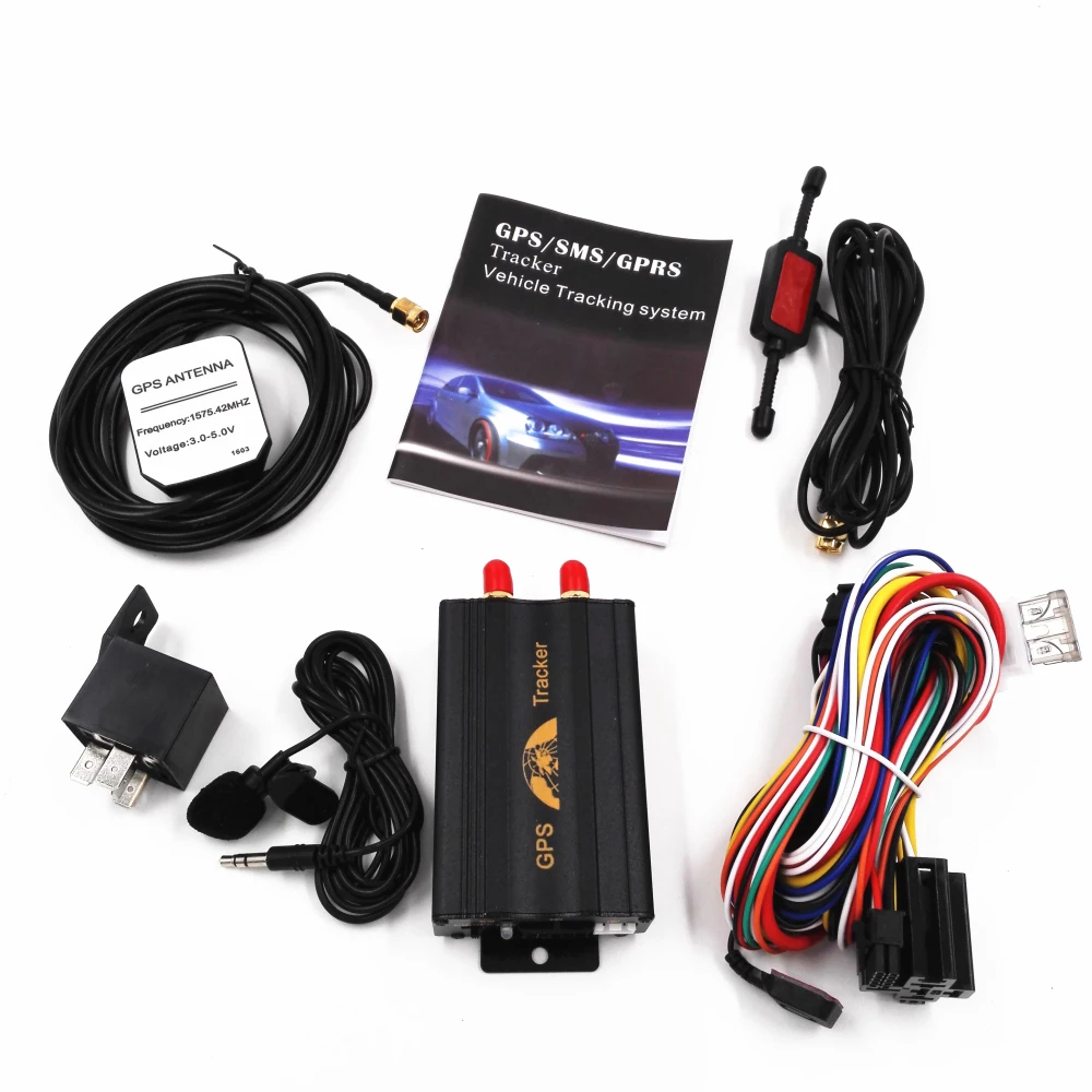 В реальном времени GSM GPRS GPS трекер TK103A +/GPS103A + Поддержка двойной sim карты SD карта
