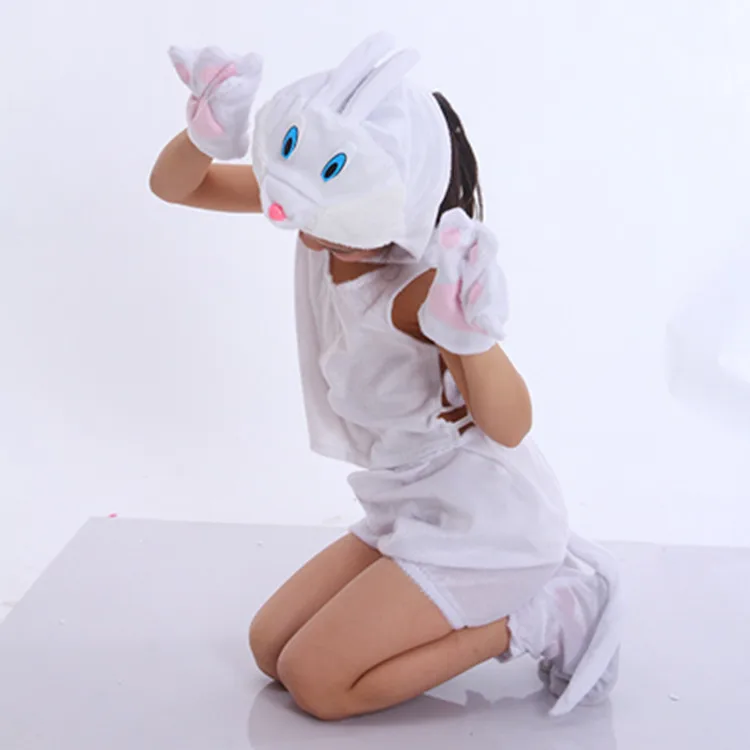 Детская одежда с животными для выступлений изображением кролика и коровы костюм