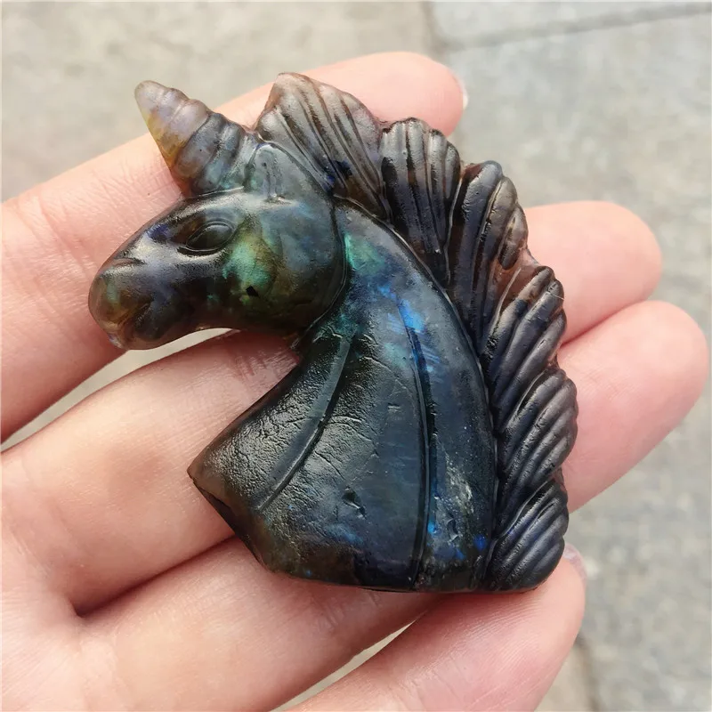 Красивые хрустальные резинки натуральное ожерелье из резного лабродорита