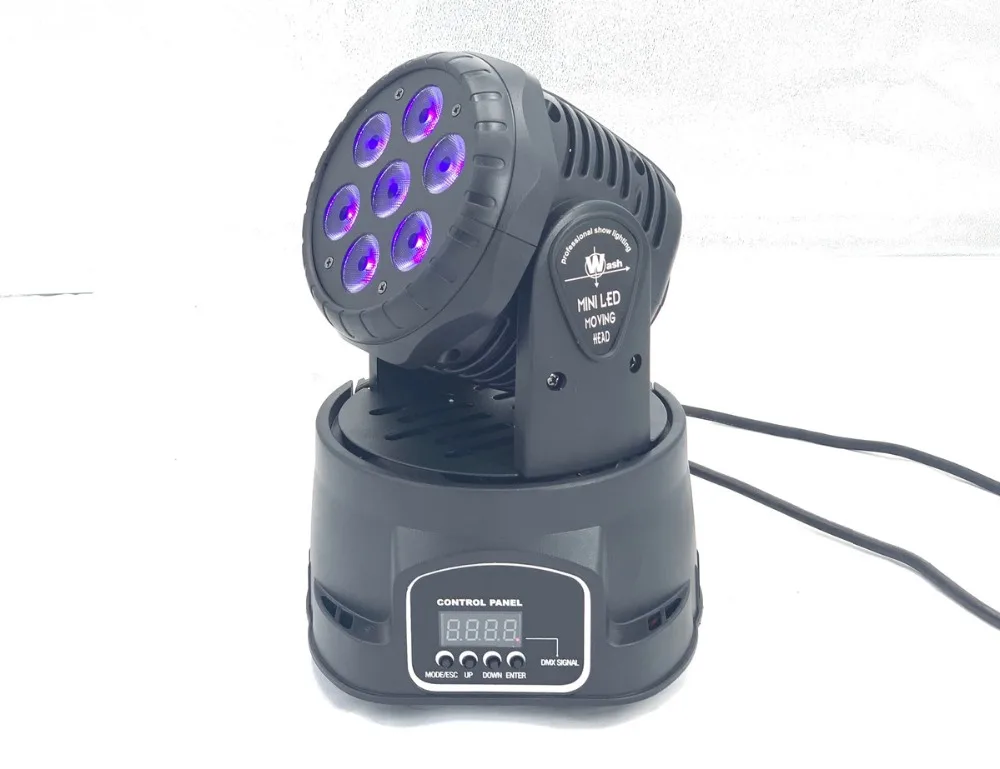 Светодиодный 7x18 Вт светодиодный мини-светильник с подвижной головкой 6в1 RGBWA+ UV профессиональный для сценического эффекта для дискотеки, DJ, музыка, вечерние, Клубные, танцевальные, светодиодный