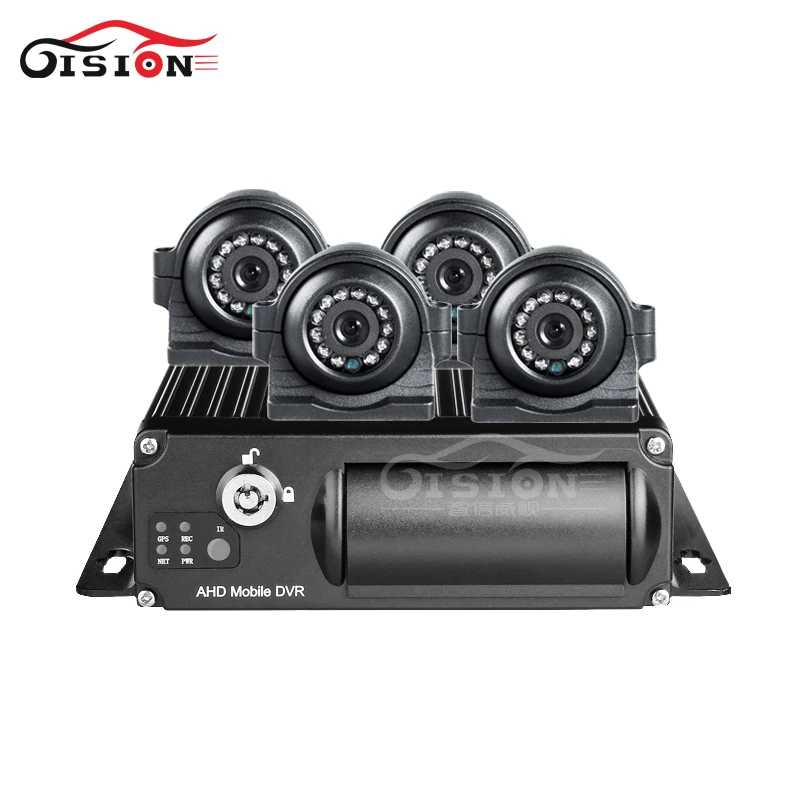 Онлайн 3G GPS Wifi 1080P AHD автомобильный Мобильный Dvr Запись с 4 шт. передняя/боковая HD 2.0MP
