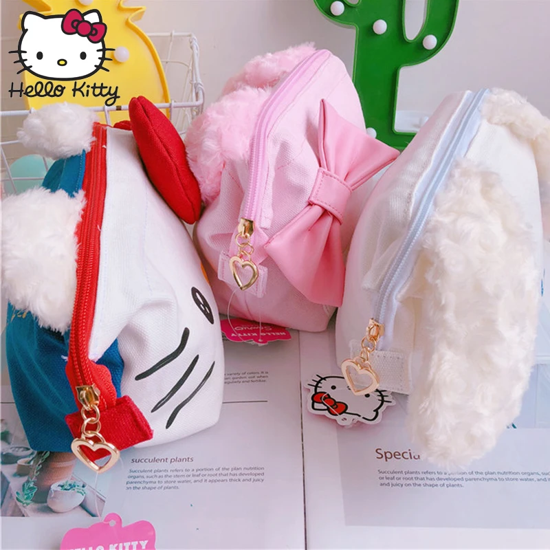 Hello kitty Женская сумка для девочек косметичка кошелек Милая путешествий удобная
