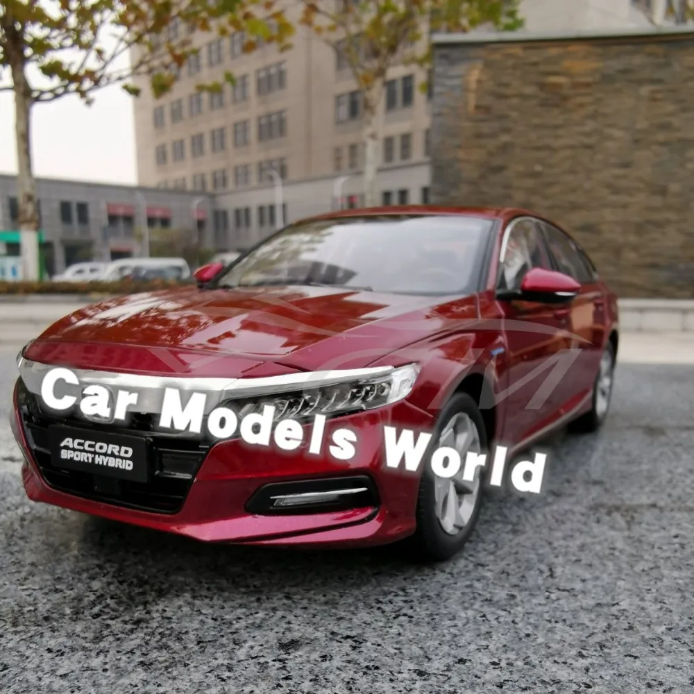 Литья под давлением модель автомобиля для Accord Sport Hybrid 10 поколения 1:18 (красный) +