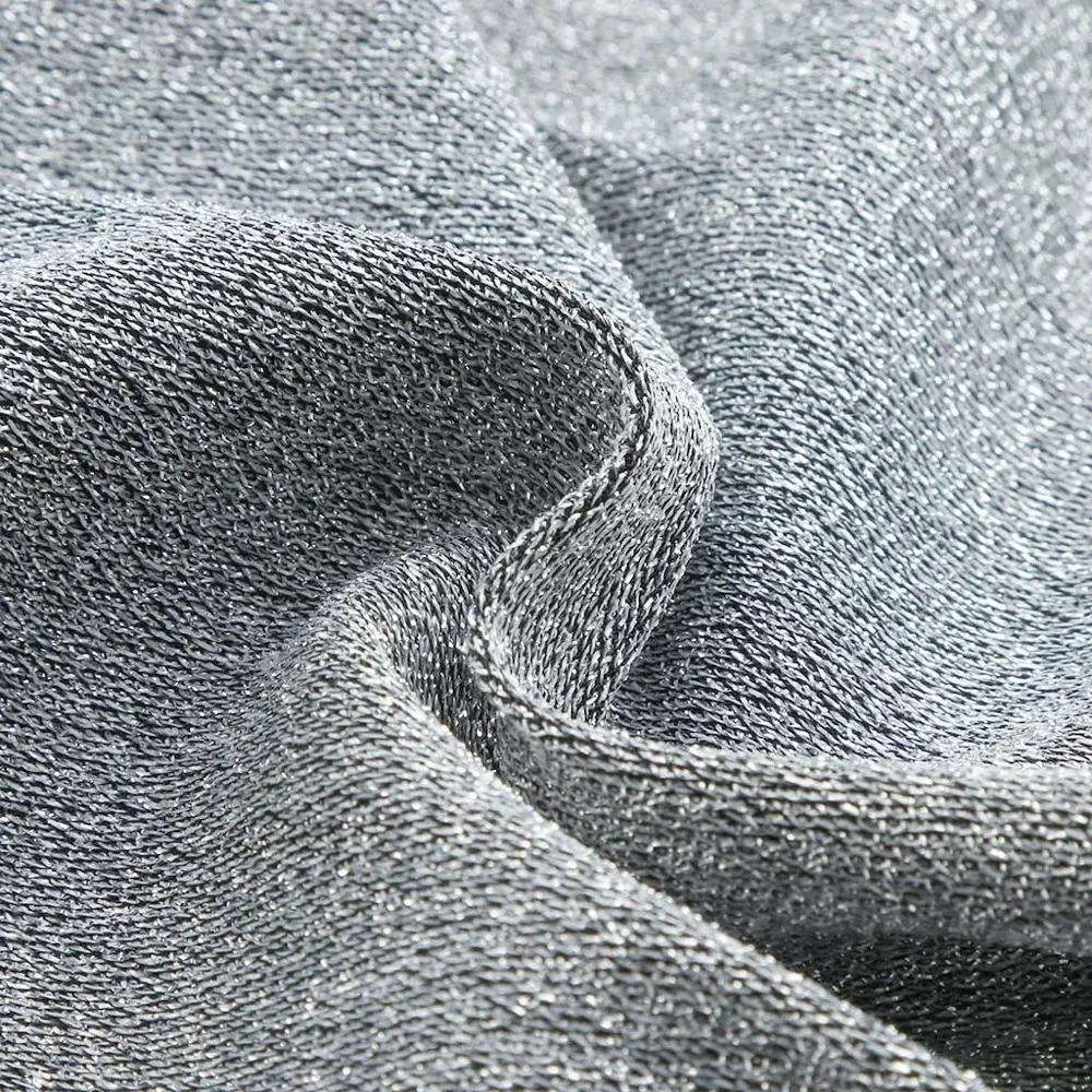 Женское мини платье с блестками однотонное блестящее Клубное облегающее длинным