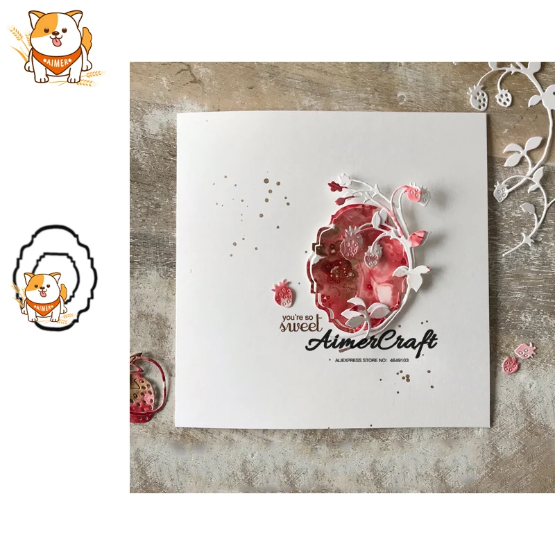 Необычная рамка металлические высекальные штампы 2 шт. искусственная рукоделие