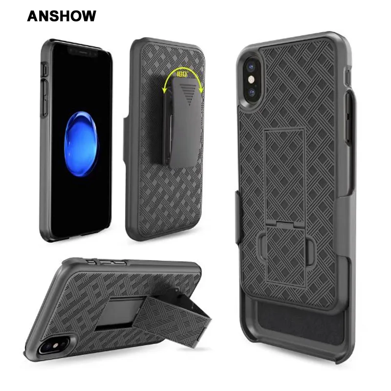 Тканый чехол подставка с зажимом для Iphone XS MAX XR X Galaxy S10e S10 Plus Note 9 8 S9 J7 2018 Чехол