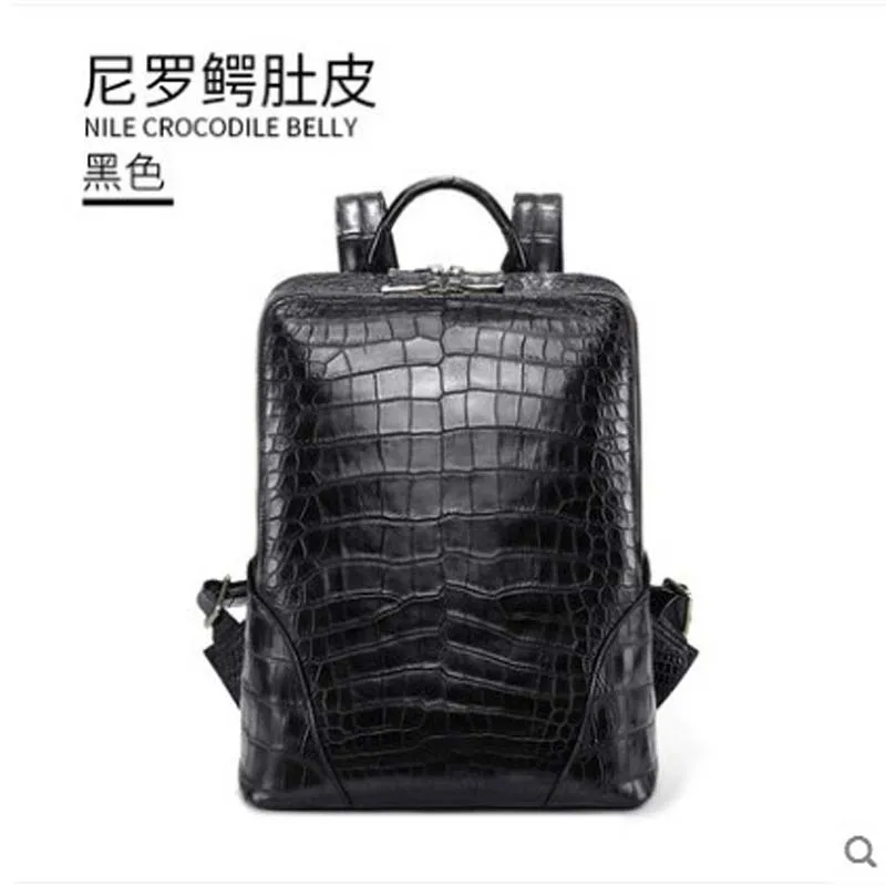 Новый рюкзак gete 2019 из крокодиловой кожи для мужчин тайской мужская сумка