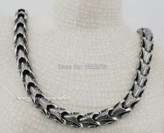 Винтажное мужское украшение из нержавеющей стали 316L байкерское ожерелье звеньев