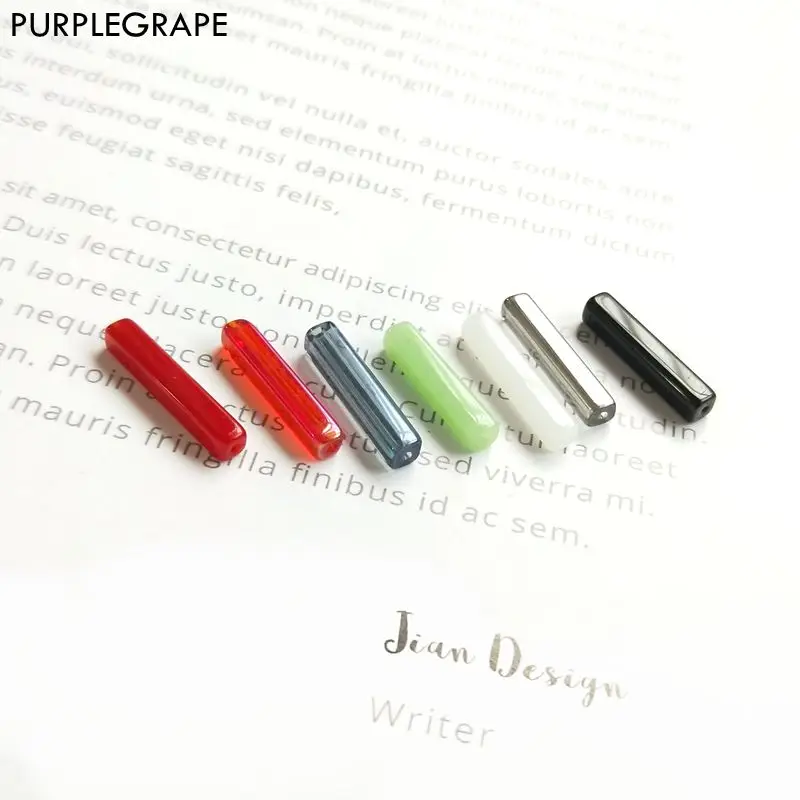 

20mm 20pcs Polarized glass perforated pendant diy earrings jewelry accessories materials handmade fashion