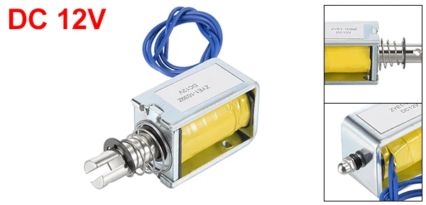 ZYE1(TAU)-1039Z Uxcell DC 12/24 V Электромагнит Push Pull Тип открытой рамки Электромагнит Push pull Тип Линейное движение - Цвет: ZYE1(TAU)-1039Z