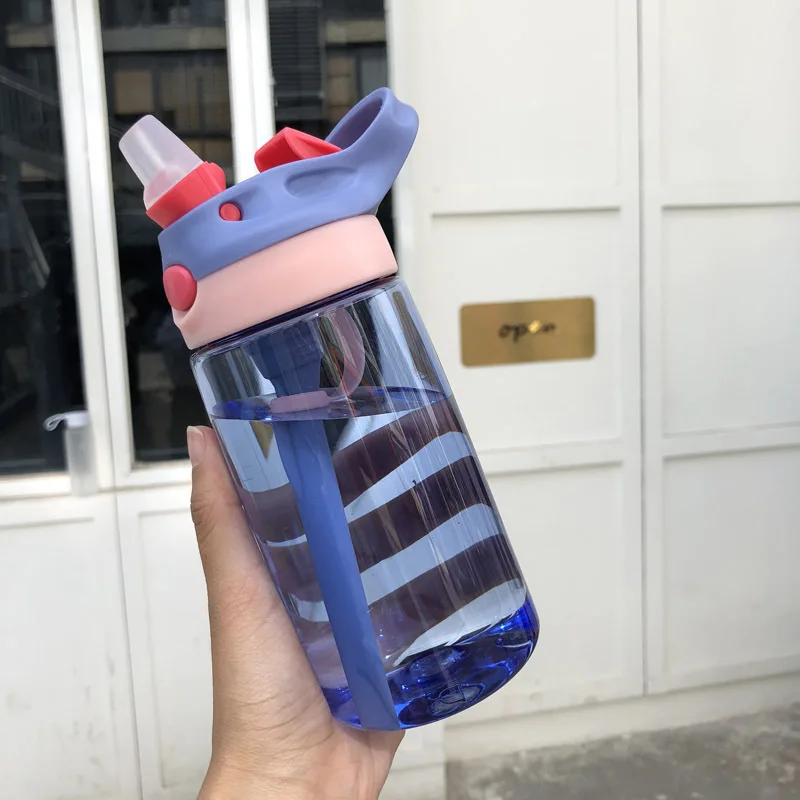 Оригинальные детские пластиковые бутылки для воды в соломе персонализированные