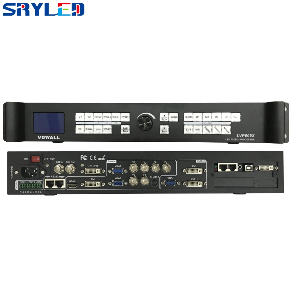 VDWALL HD светодиодный видеопроцессор LVP605S с одной отправляющей картой для сцены