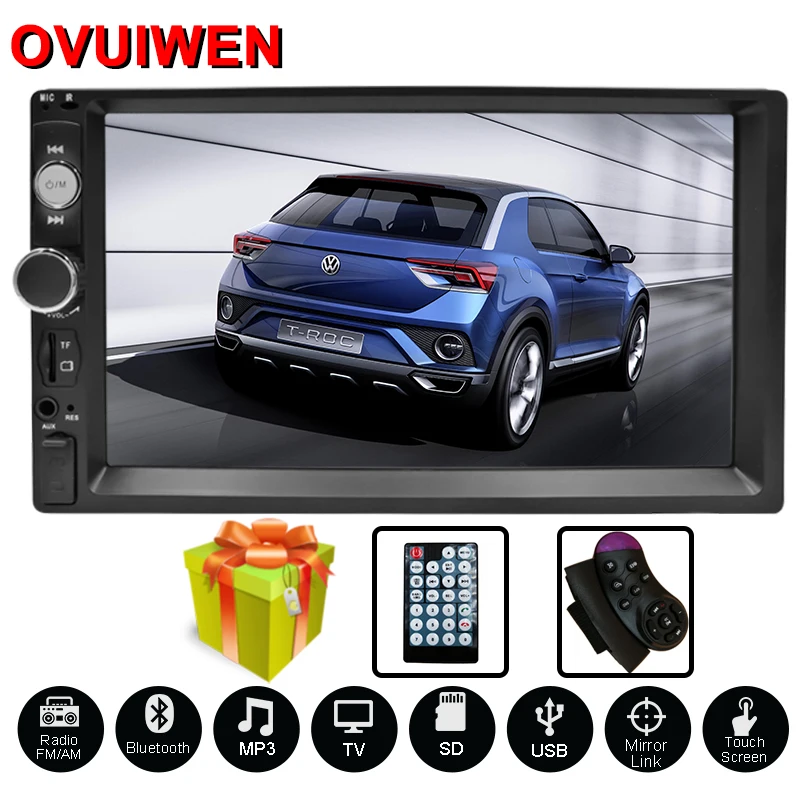 Универсальный 2 Din Автомобильный Радио авторадио 7 &quotHD мультимедийный плеер