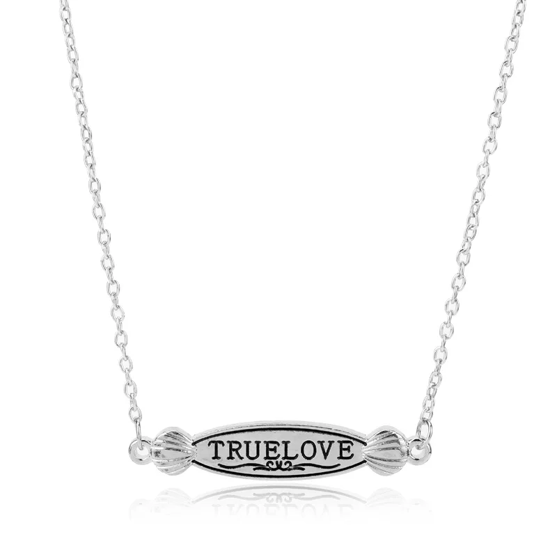 HIMYM True Love ожерелье с буквами для женщин ювелирные изделия девушек модная цепочка