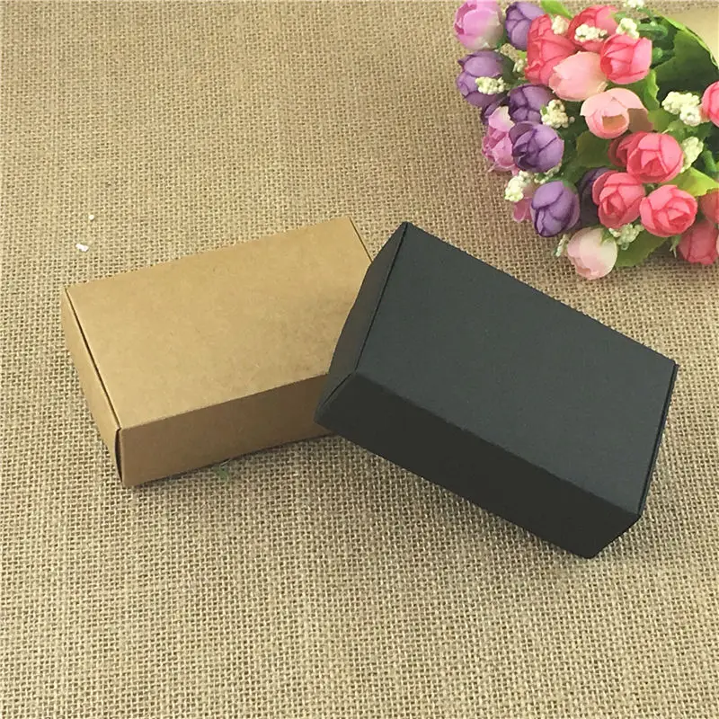 24pcs/Lot Simple Retro Style Two Size Kraft Paper Aircraft Boxes For Gypsophila Flower Gifts DIY Container Handcraft | Дом и сад