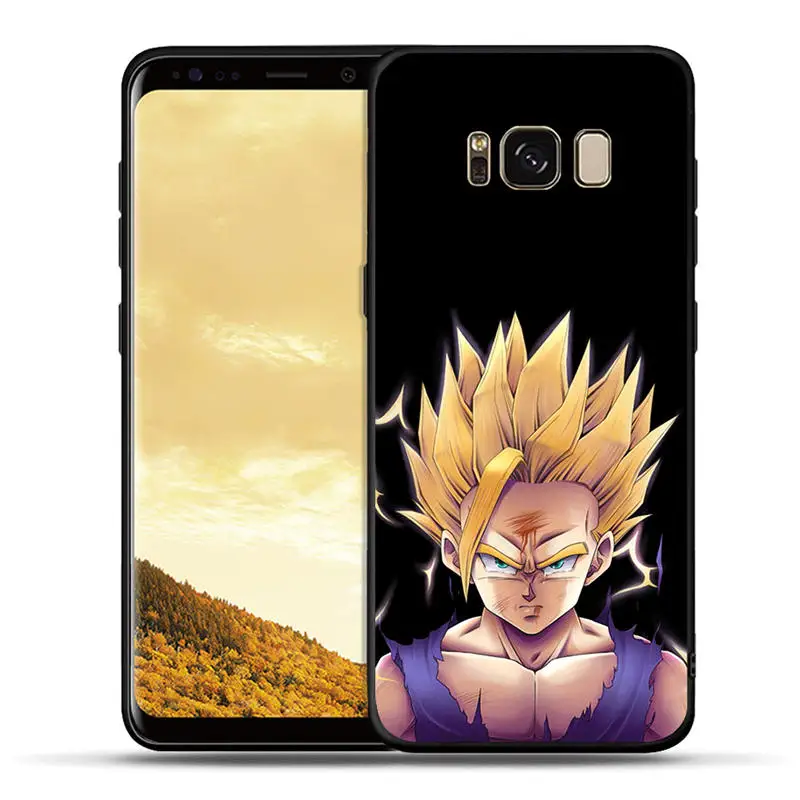 Черный силиконовый чехол для samsung Galaxy S10e S10 S9 S8 Plus Note 8 9 S7 Edge чехлы для телефонов Dragon Ball Z из аниме Goku Super D