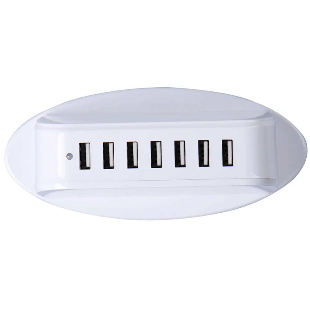Сетевое зарядное устройство с 7 USB портами и евровилкой 40 Вт|usb wall charger|wall chargermulti usb