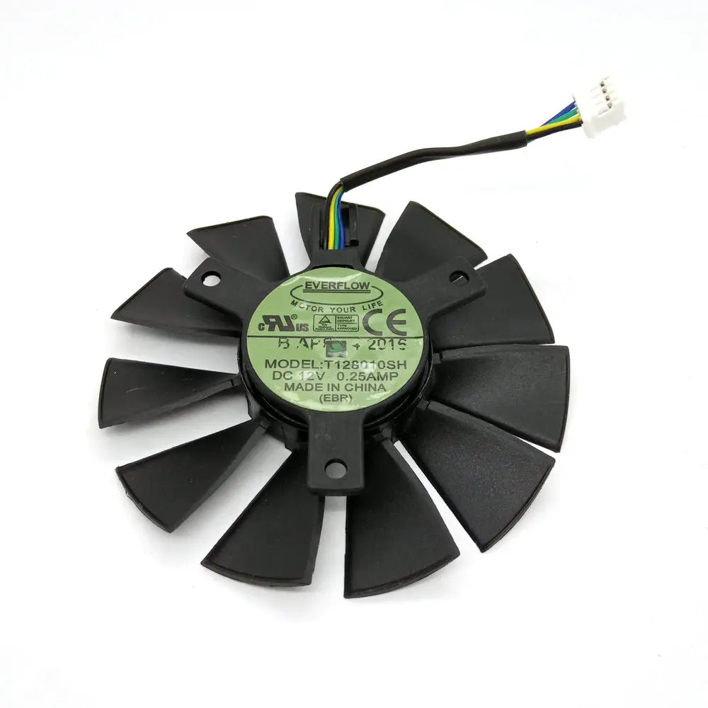Оригинальный охлаждающий вентилятор для видеокарты Grphics T128010SH 12 В 4 0 А линии шаг 7 5