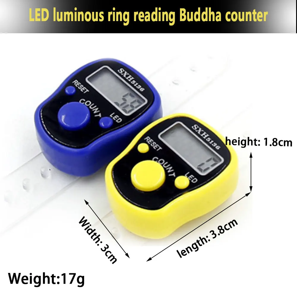 Электронный счетчик Multi-function Mini со светлым домашним пластиковым ЖК-экраном Будда-пение счетчик буддийские статьи на открытом воздухе
