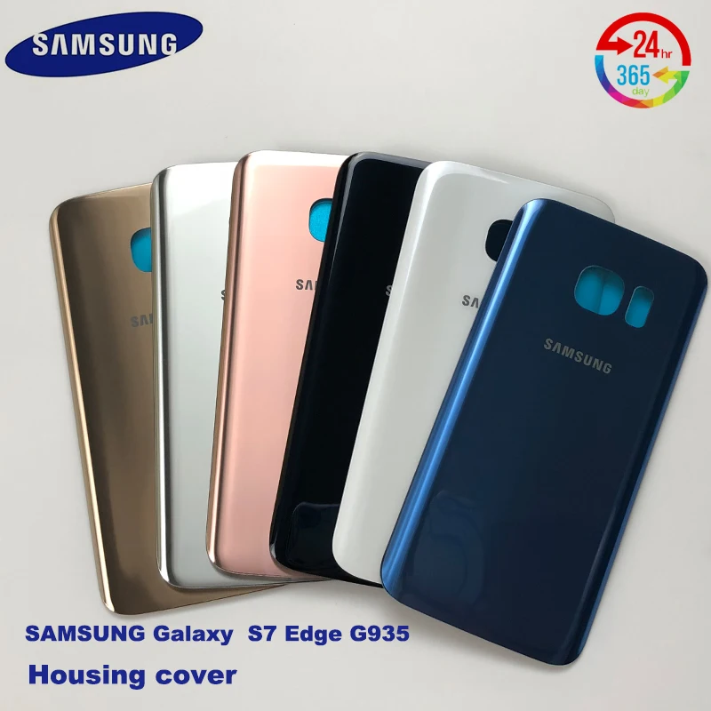 10 шт./лот оригинальный samsung Galaxy S7 edge 3D стекло задняя крышка батарейного отсека для