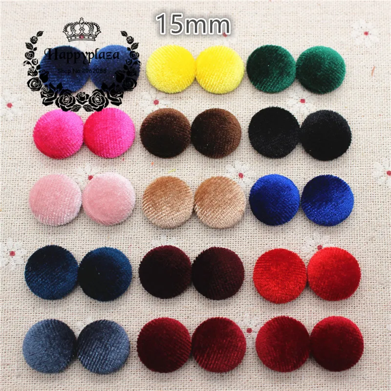 50 шт. круглые пуговицы для рукоделия 15 мм|scrapbooking craft|button flatbacksewing buttons |