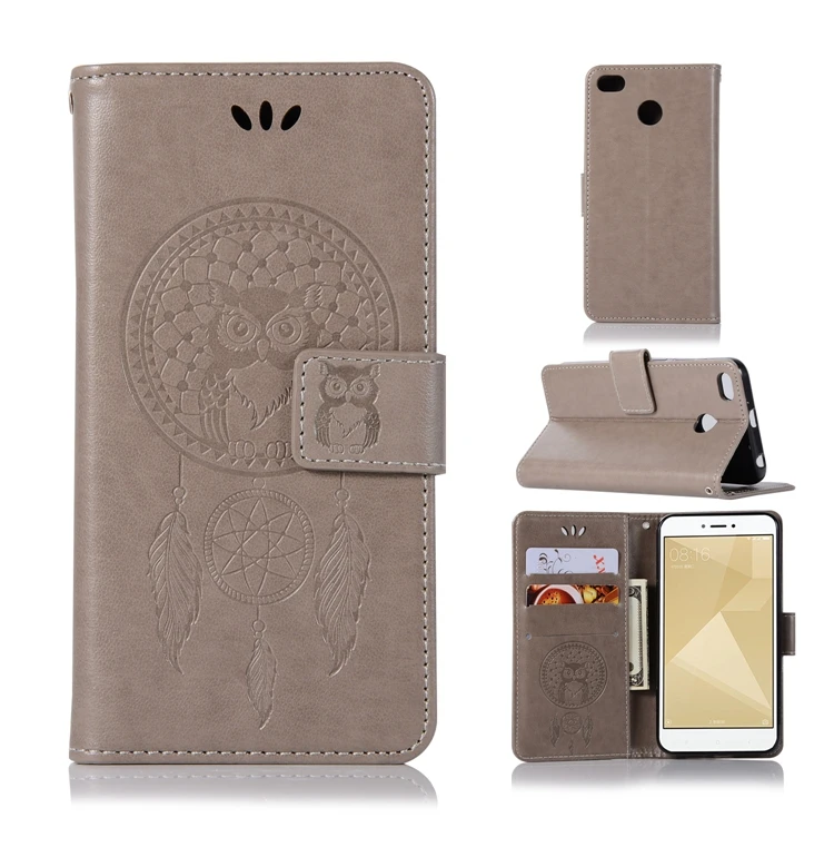 Чехол для телефона Etui для Xiaomi Redmi 4X, Роскошный кожаный бумажник, откидная крышка для Xiomi Hongmi 4X4 X Dual Sim, корпус Capinha