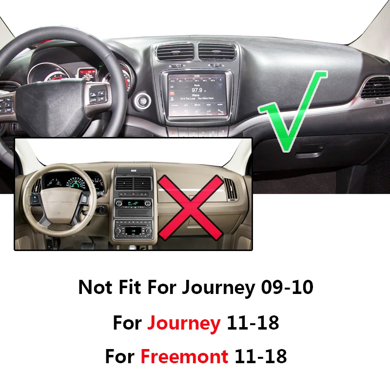 Крышка приборной панели для Dodge Journey Fiat Freemont 2011 - 2018 панель Dashmat Dash коврик