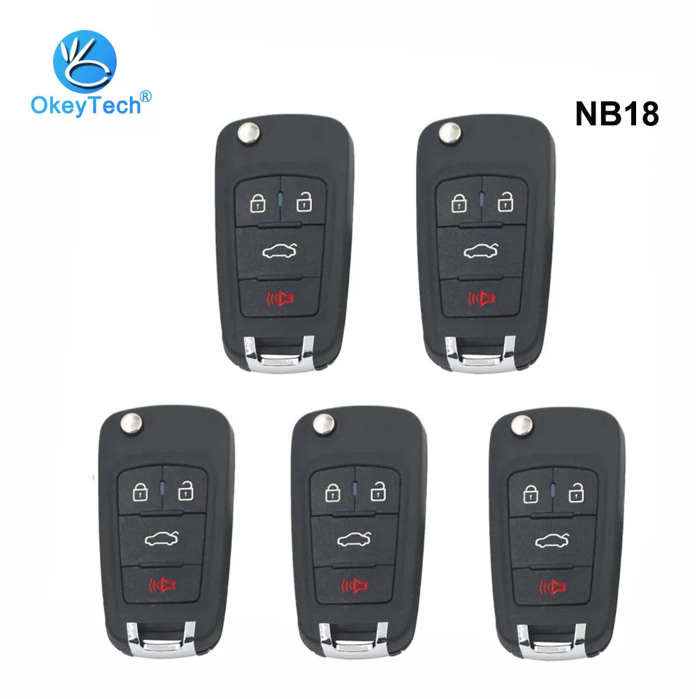 OkeyTech 5 шт./лот NB18 KD дистанционный ключ Многофункциональный 4 кнопки NB серии для KD900