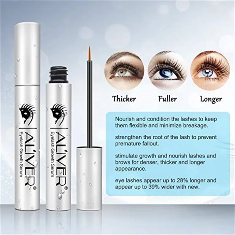 Сыворотка для роста ресниц, Revitalash Lash& Brow быстрый рост и повышение от Aliver(серебро, 5 мл
