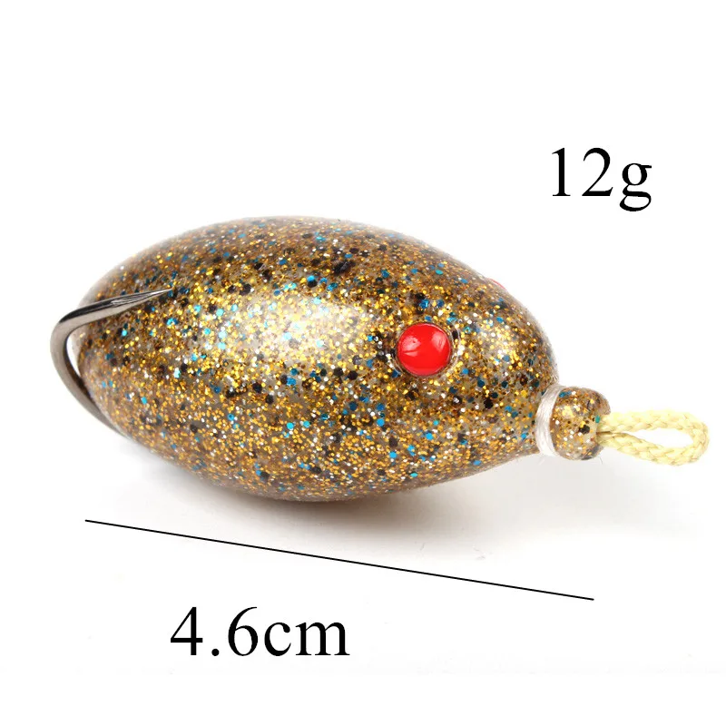 12 г яичная лягушка рыболовная приманка для морской рыбалки искусственная мягкие