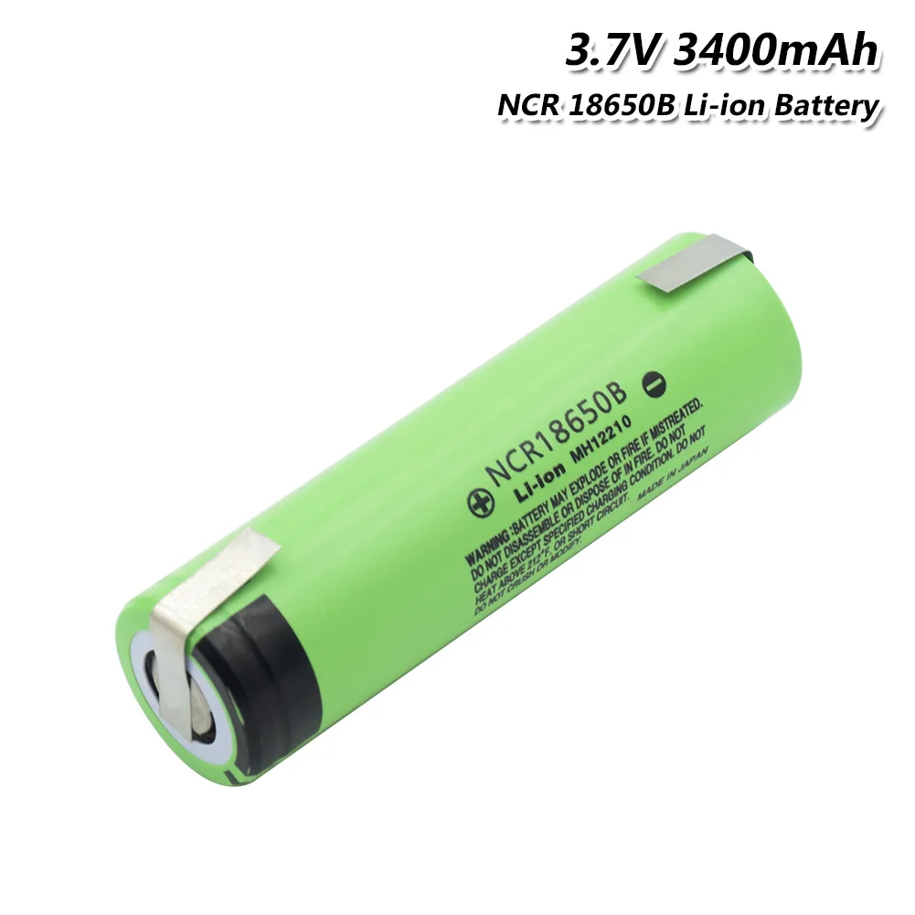 1 PCS POSTHUMAN высокого стока 20A 3400mAh NCR 18650B аккумуляторная батарея с DIY никелевые вкладки - Цвет: 1 PCS