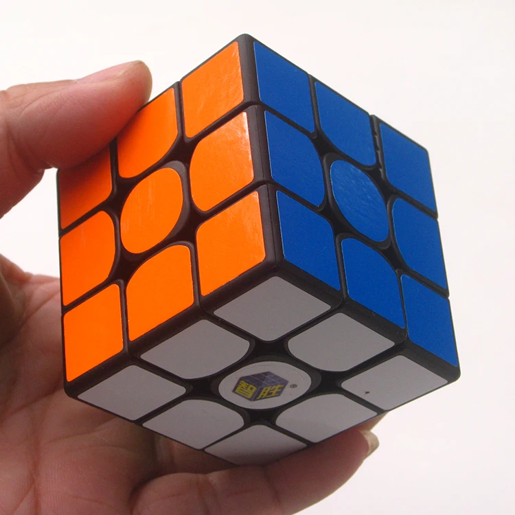 Yuxin маленький магический куб 3x3 черный без наклеек 3x3x3 профессиональный скорость