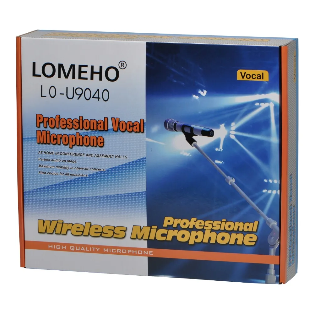 LOMEHO LO-U9040 4 Way UHF 4 ручной церковный караоке Dj вечерние встречи беспроводной микрофон