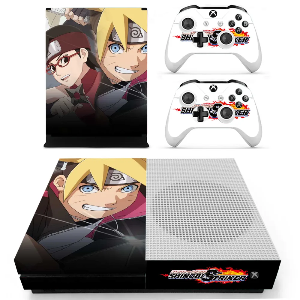 Аниме Наруто боруто наклейка на кожу для Xbox One S консоль и контроллеры наклейка на кожу для Xbox One тонкий винил