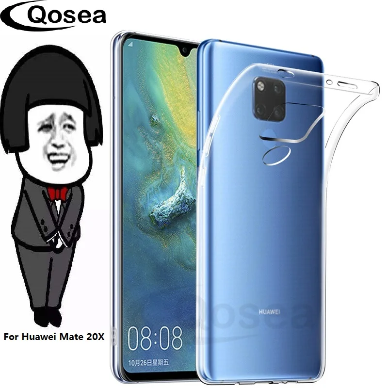 Qosea для huawei mate 20X чехол телефона Ультратонкий силиконовый мягкий TPU 20 X Pro