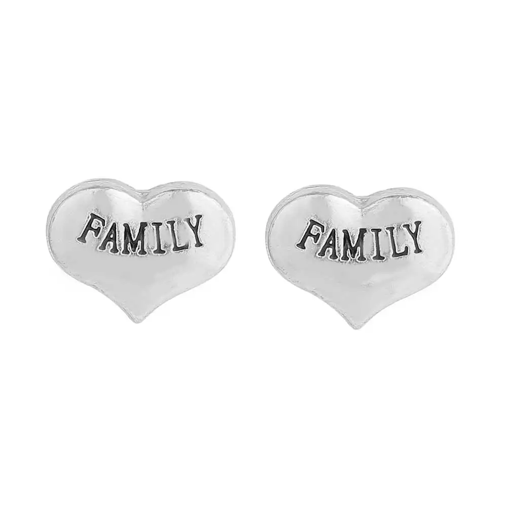 10 шт. серебряные подвески в виде сердца|floating charms|family floating charmfloating charms family |