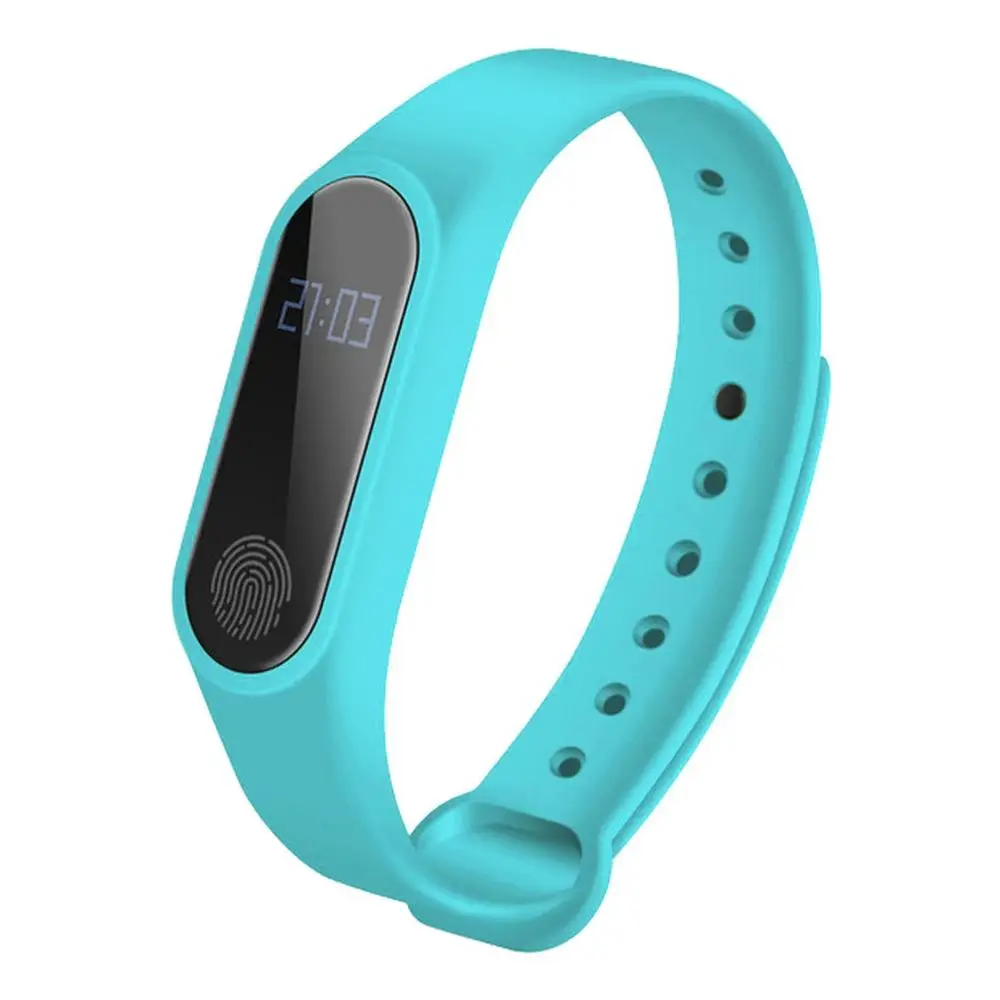 light blue Профессиональный 0,42 дюймовый сенсорный экран, стильный Водонепроницаемый Фитнес-трекер, умный Шагомер - Цвет: light blue