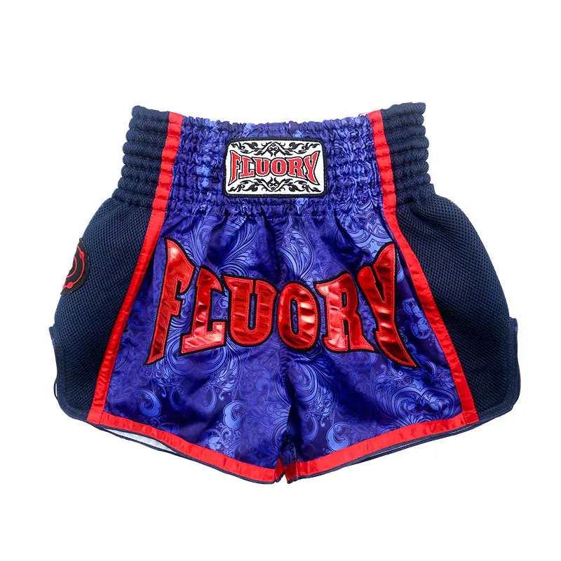Детские шорты muay thai с цветочным принтом ретро mma штаны для кикбоксинга детей