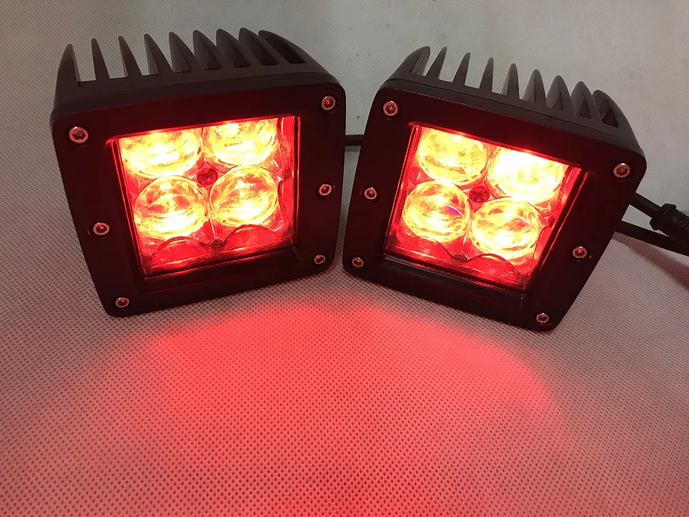 2 шт. 5D 16 Вт светодиодный рабочий светильник 3X3 дюйма Pod RGB цвет Bluetooth приложение управление автомобильный светильник для внедорожника ATV SUV 12 В 24 В с бесплатной жгут