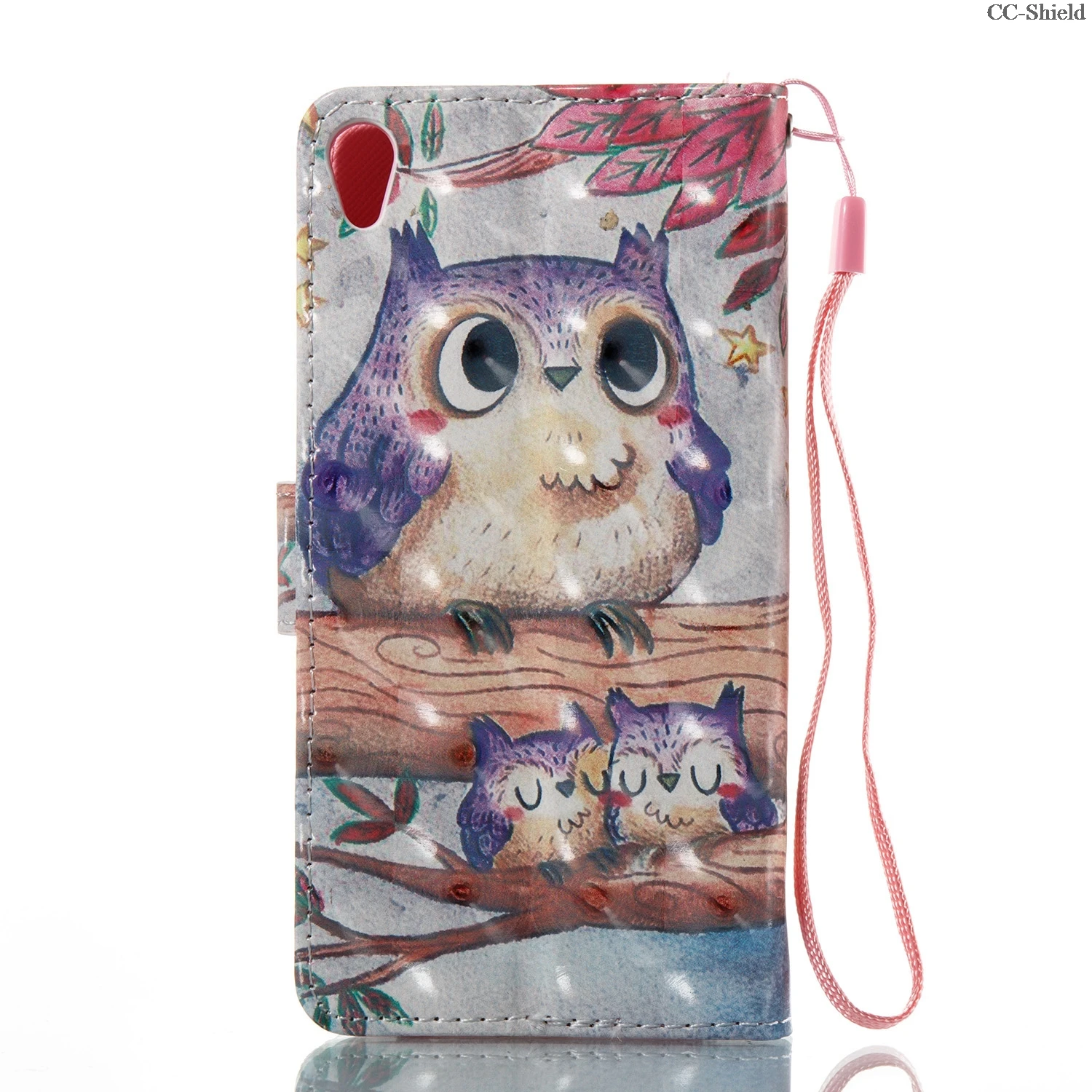 Чехол с откидной крышкой для Sony Xperia XA Tuba F3111 F3112 F3116 кожаный чехол телефона 3D слотом