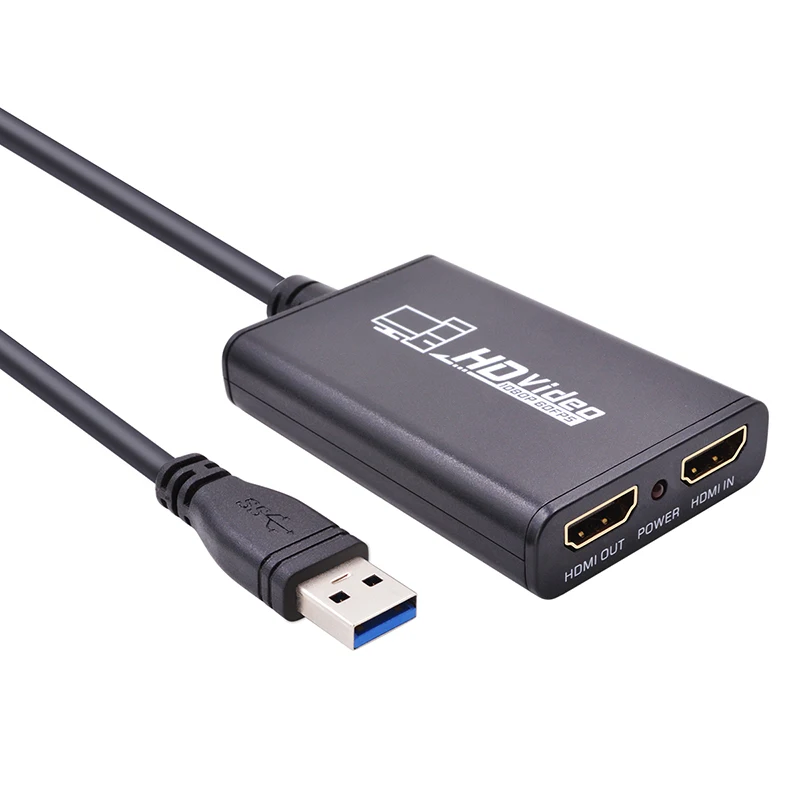 Kebidumei Профессиональная HD игровая коробка для видеозахвата USB 3,0 Штекерная HDMI женская вилка живое потоковое устройство для Xbox PS3 PS4 Play