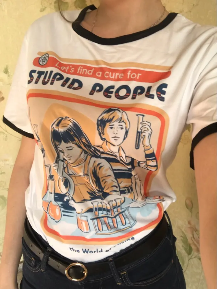 Новые Брендовые женские топы унисекс в винтажном стиле забавные летние